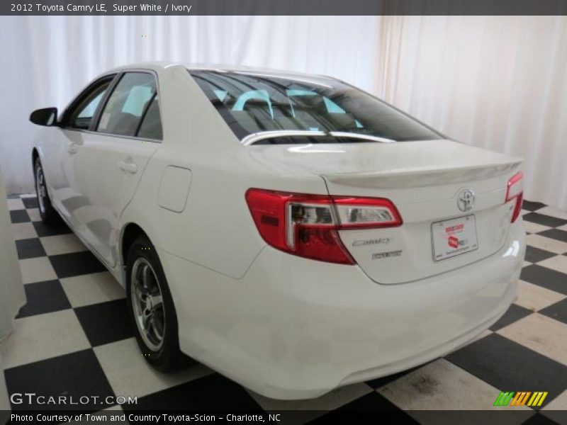 Super White / Ivory 2012 Toyota Camry LE