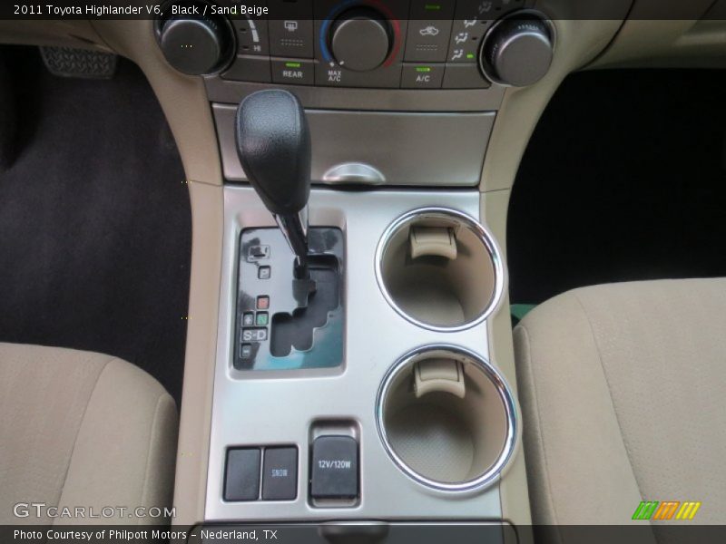 Black / Sand Beige 2011 Toyota Highlander V6