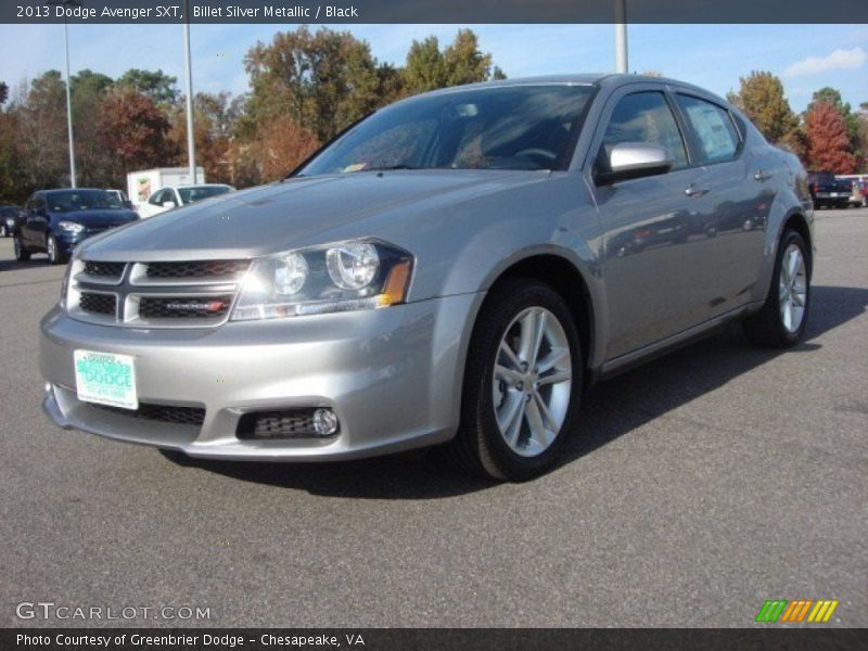 Billet Silver Metallic / Black 2013 Dodge Avenger SXT