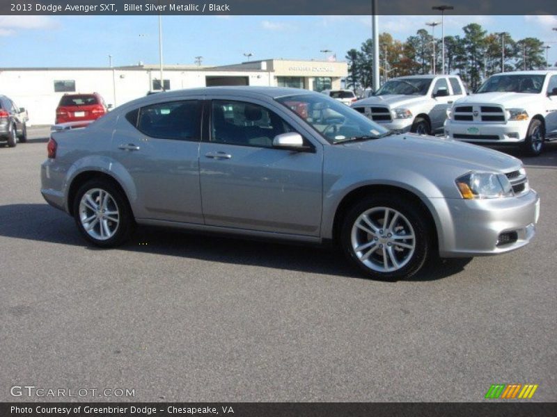 Billet Silver Metallic / Black 2013 Dodge Avenger SXT
