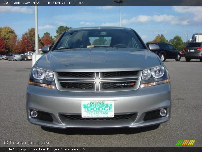 Billet Silver Metallic / Black 2013 Dodge Avenger SXT