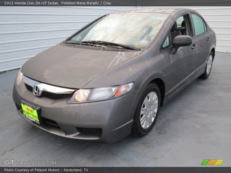 Polished Metal Metallic / Gray 2011 Honda Civic DX-VP Sedan