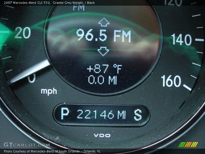Granite Grey Metallic / Black 2007 Mercedes-Benz CLS 550