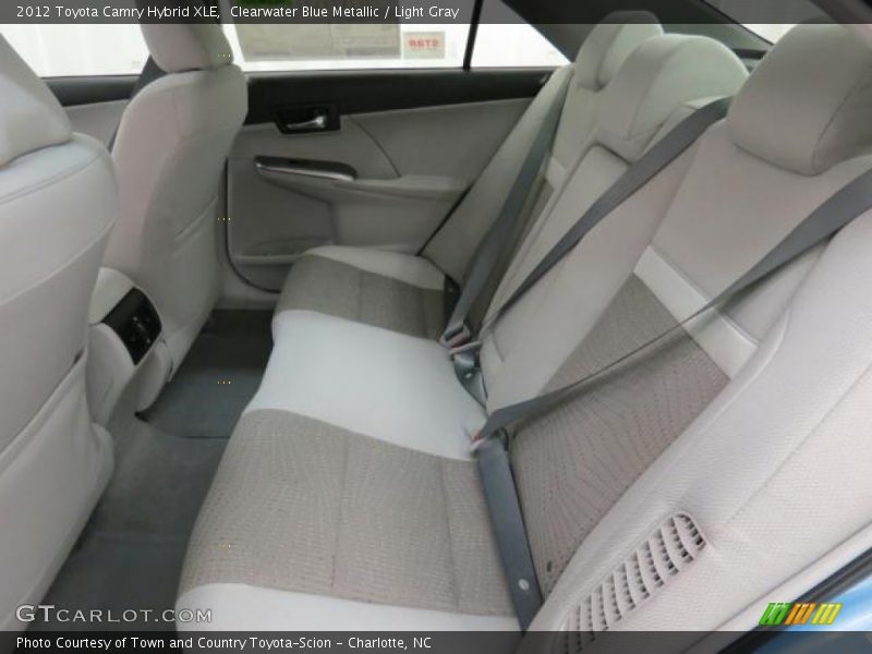 Clearwater Blue Metallic / Light Gray 2012 Toyota Camry Hybrid XLE