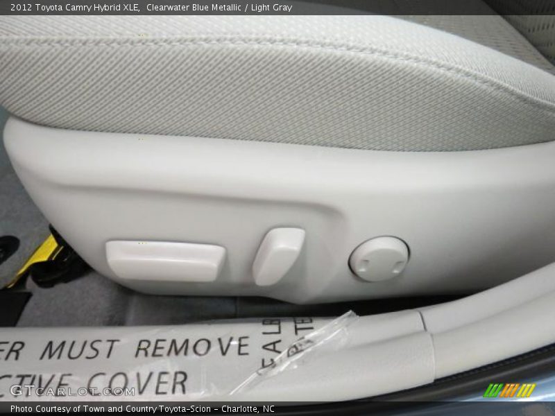 Clearwater Blue Metallic / Light Gray 2012 Toyota Camry Hybrid XLE