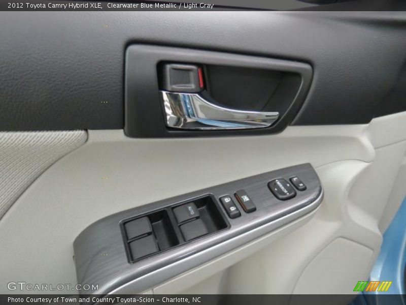 Clearwater Blue Metallic / Light Gray 2012 Toyota Camry Hybrid XLE