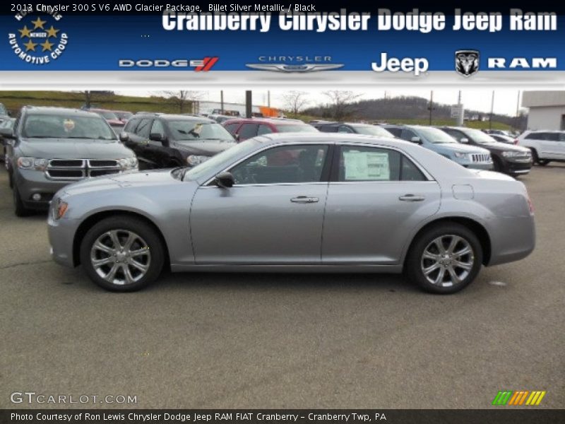 Billet Silver Metallic / Black 2013 Chrysler 300 S V6 AWD Glacier Package