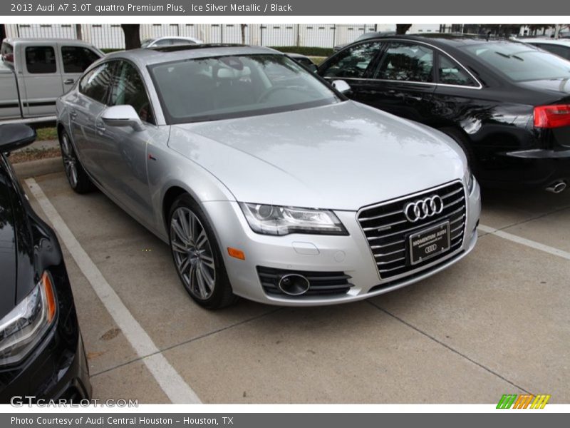 Ice Silver Metallic / Black 2013 Audi A7 3.0T quattro Premium Plus