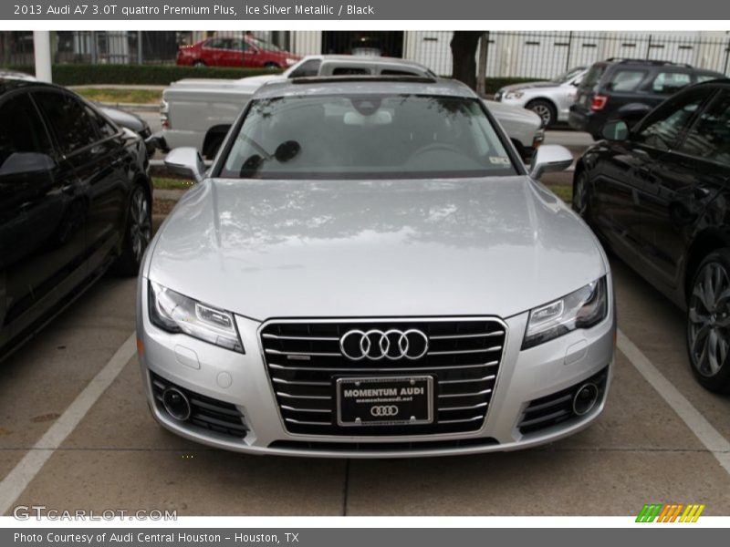 Ice Silver Metallic / Black 2013 Audi A7 3.0T quattro Premium Plus