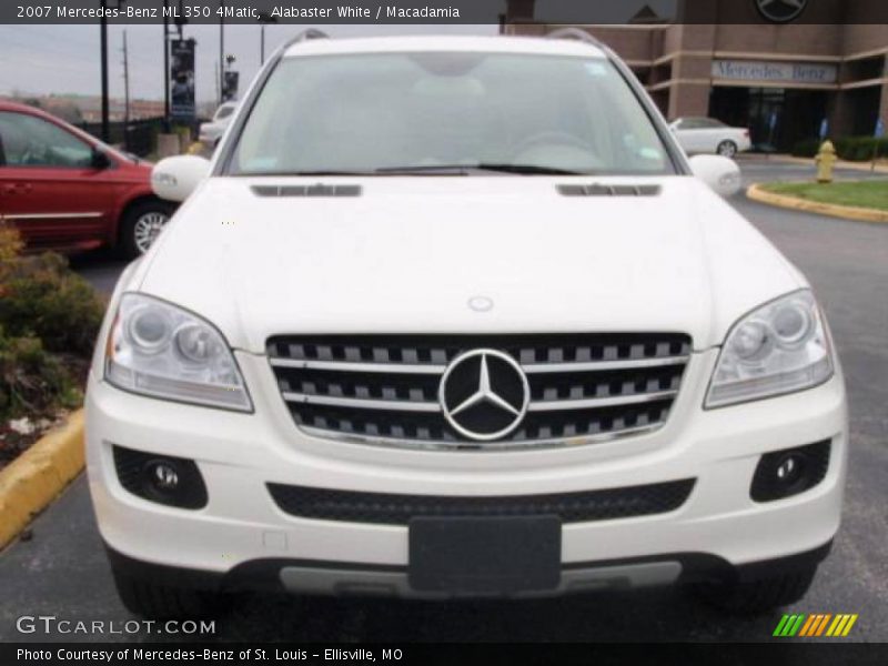 Alabaster White / Macadamia 2007 Mercedes-Benz ML 350 4Matic