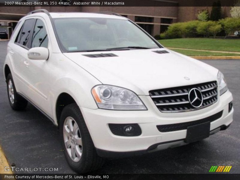 Alabaster White / Macadamia 2007 Mercedes-Benz ML 350 4Matic