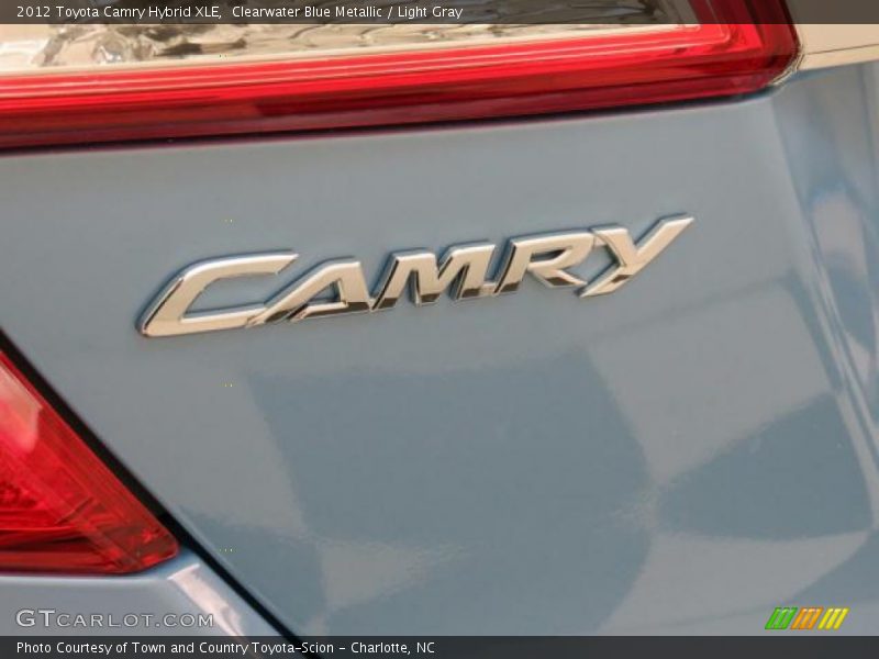 Clearwater Blue Metallic / Light Gray 2012 Toyota Camry Hybrid XLE