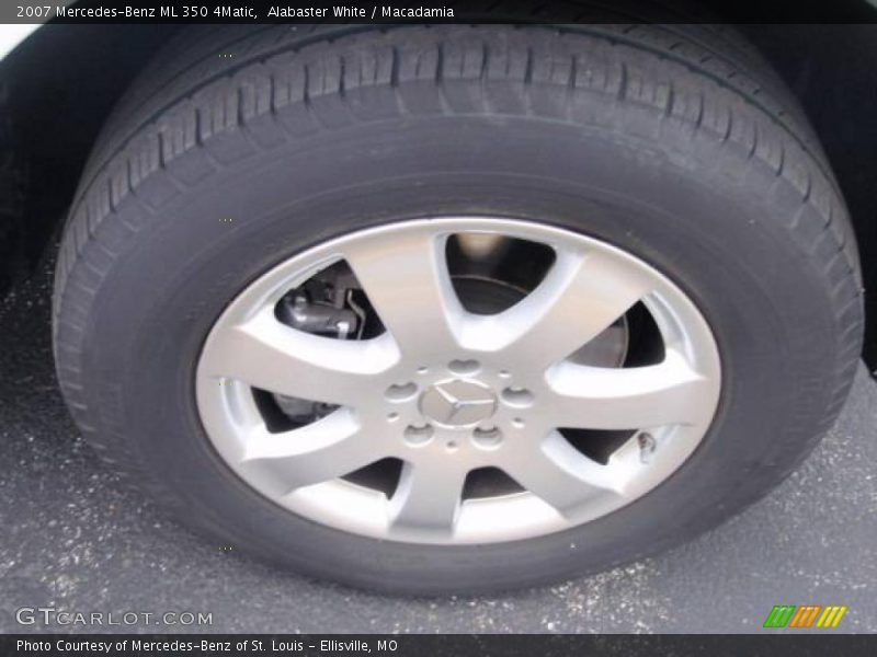 Alabaster White / Macadamia 2007 Mercedes-Benz ML 350 4Matic