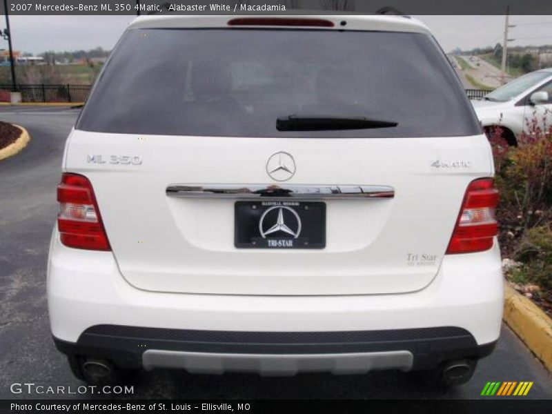 Alabaster White / Macadamia 2007 Mercedes-Benz ML 350 4Matic
