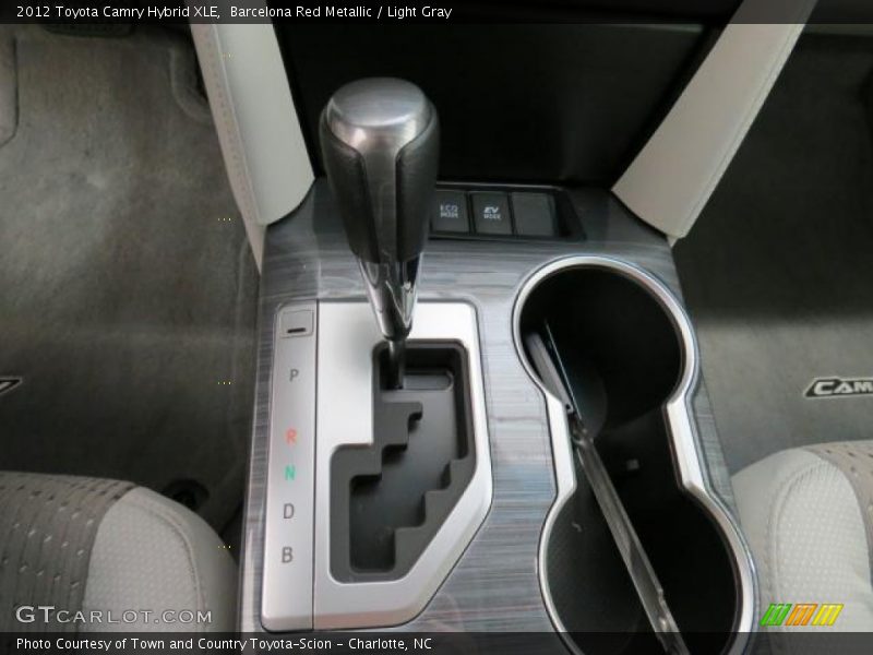 Barcelona Red Metallic / Light Gray 2012 Toyota Camry Hybrid XLE