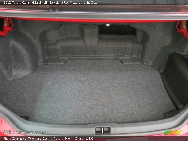 Barcelona Red Metallic / Light Gray 2012 Toyota Camry Hybrid XLE