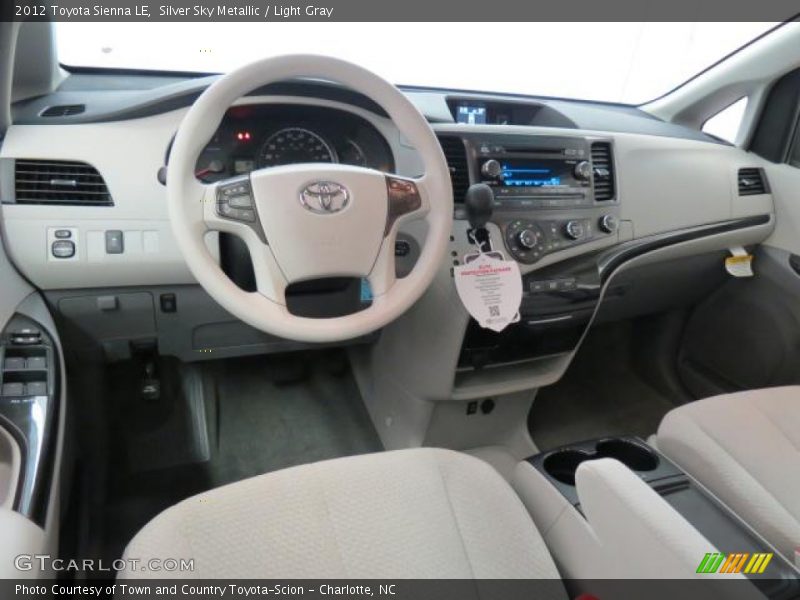 Silver Sky Metallic / Light Gray 2012 Toyota Sienna LE