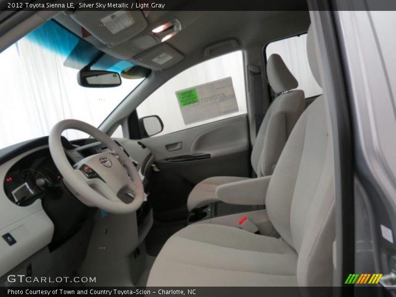 Silver Sky Metallic / Light Gray 2012 Toyota Sienna LE