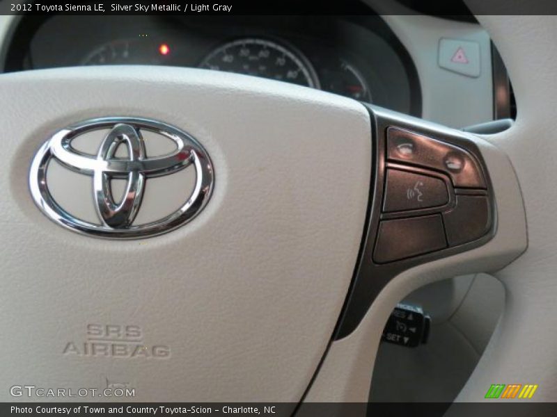Silver Sky Metallic / Light Gray 2012 Toyota Sienna LE