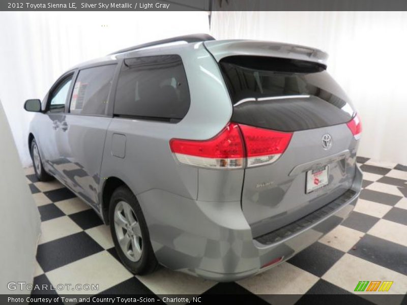 Silver Sky Metallic / Light Gray 2012 Toyota Sienna LE