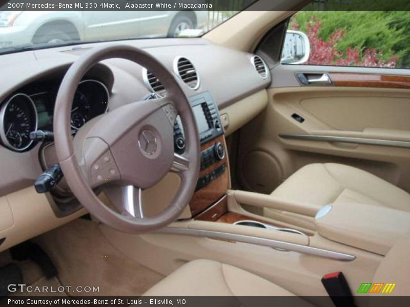Alabaster White / Macadamia 2007 Mercedes-Benz ML 350 4Matic