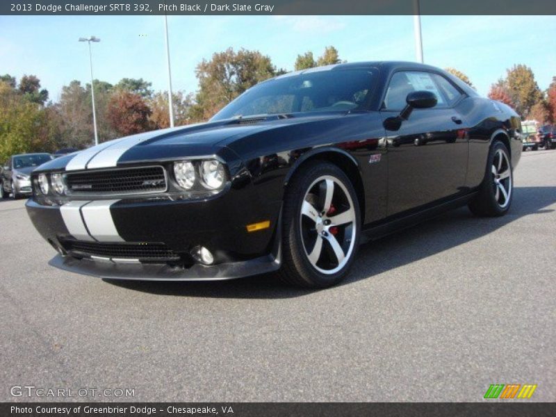 Pitch Black / Dark Slate Gray 2013 Dodge Challenger SRT8 392