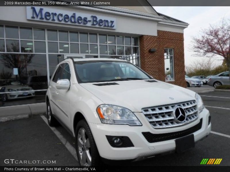 Arctic White / Cashmere 2009 Mercedes-Benz ML 350 4Matic