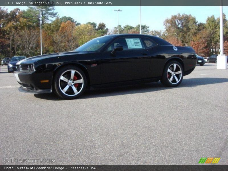 Pitch Black / Dark Slate Gray 2013 Dodge Challenger SRT8 392