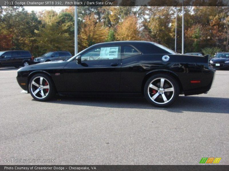 Pitch Black / Dark Slate Gray 2013 Dodge Challenger SRT8 392