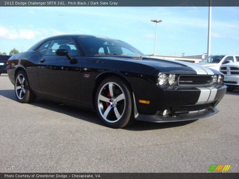 Pitch Black / Dark Slate Gray 2013 Dodge Challenger SRT8 392