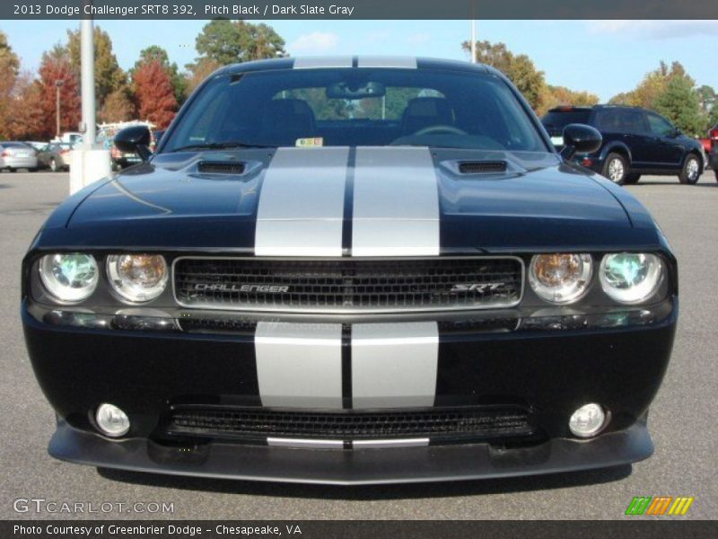 Pitch Black / Dark Slate Gray 2013 Dodge Challenger SRT8 392
