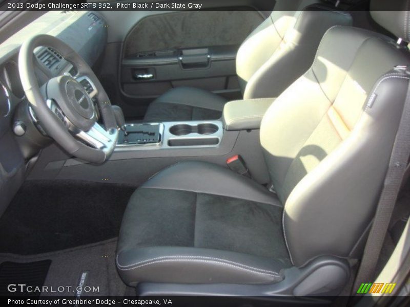 Pitch Black / Dark Slate Gray 2013 Dodge Challenger SRT8 392