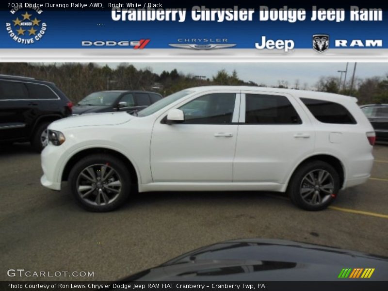 Bright White / Black 2013 Dodge Durango Rallye AWD