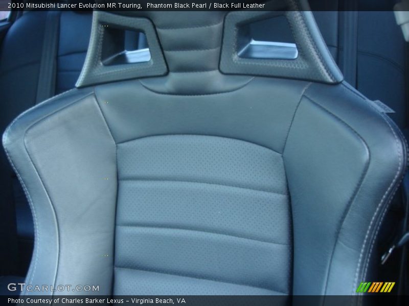 Front Seat of 2010 Lancer Evolution MR Touring