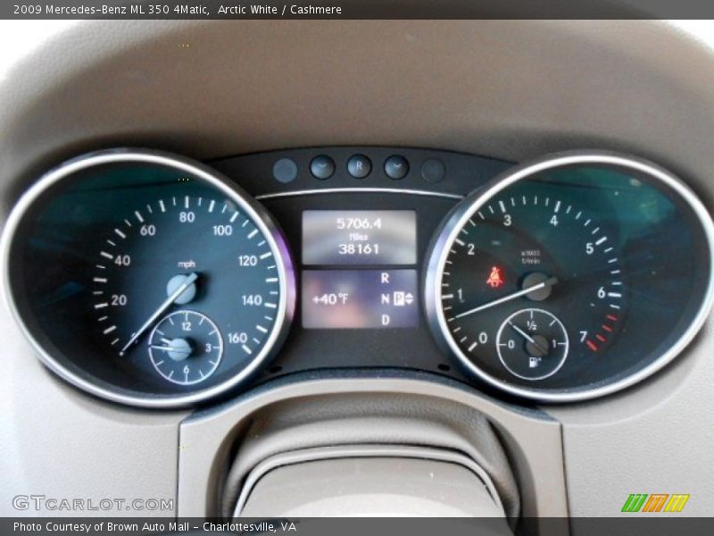 Arctic White / Cashmere 2009 Mercedes-Benz ML 350 4Matic