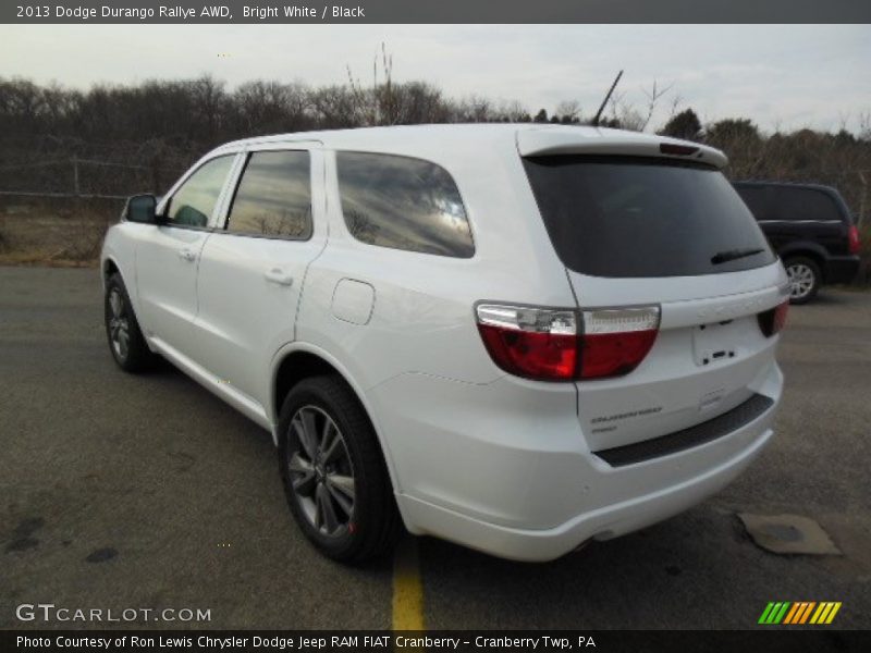 Bright White / Black 2013 Dodge Durango Rallye AWD