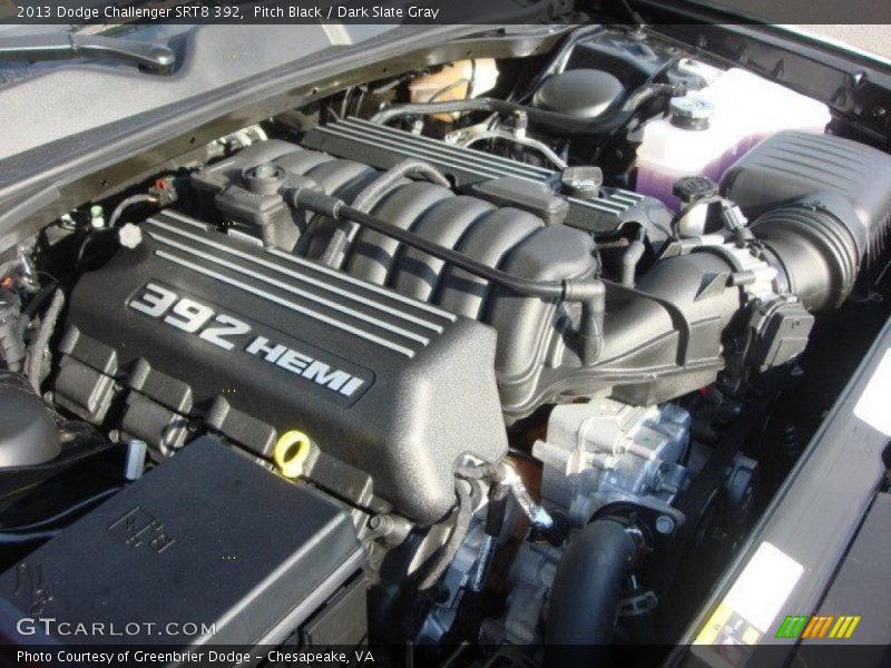 Pitch Black / Dark Slate Gray 2013 Dodge Challenger SRT8 392