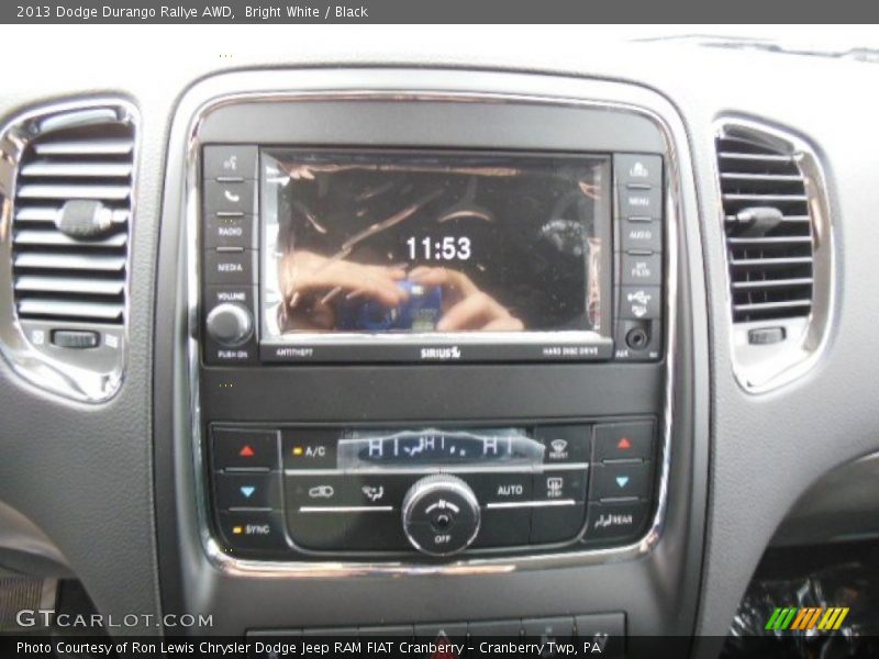 Controls of 2013 Durango Rallye AWD