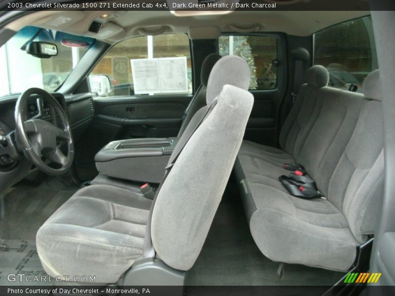 Dark Green Metallic / Dark Charcoal 2003 Chevrolet Silverado 1500 Z71 Extended Cab 4x4