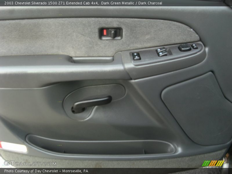 Dark Green Metallic / Dark Charcoal 2003 Chevrolet Silverado 1500 Z71 Extended Cab 4x4