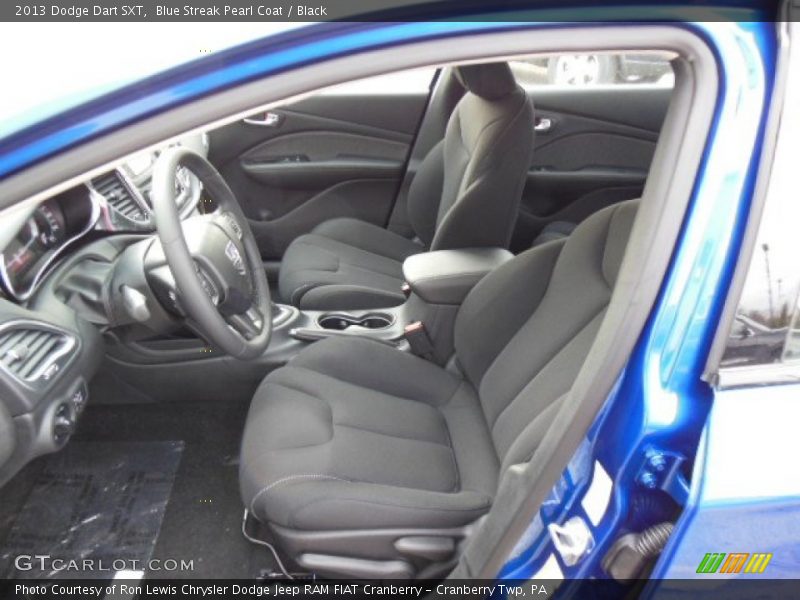 Blue Streak Pearl Coat / Black 2013 Dodge Dart SXT