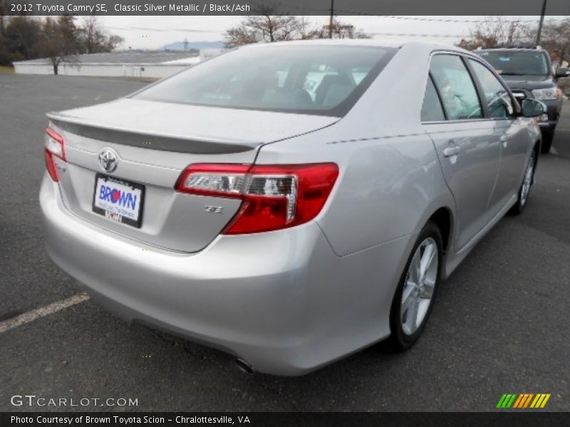 Classic Silver Metallic / Black/Ash 2012 Toyota Camry SE