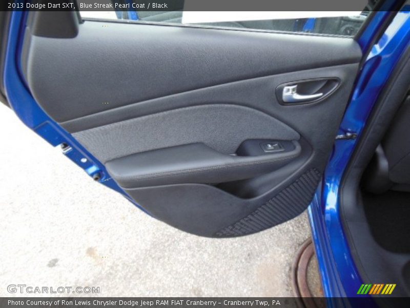 Blue Streak Pearl Coat / Black 2013 Dodge Dart SXT