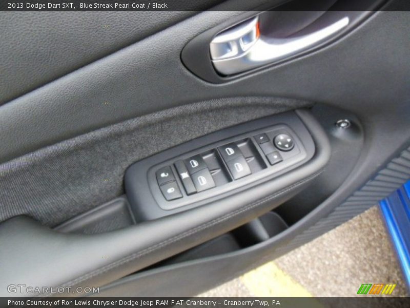 Blue Streak Pearl Coat / Black 2013 Dodge Dart SXT