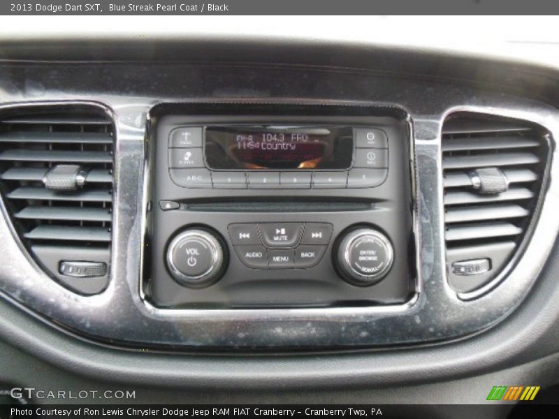 Blue Streak Pearl Coat / Black 2013 Dodge Dart SXT