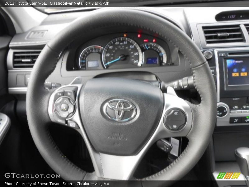 Classic Silver Metallic / Black/Ash 2012 Toyota Camry SE
