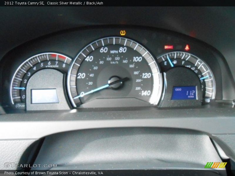 Classic Silver Metallic / Black/Ash 2012 Toyota Camry SE