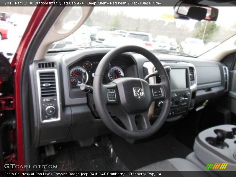 Dashboard of 2013 1500 Outdoorsman Quad Cab 4x4