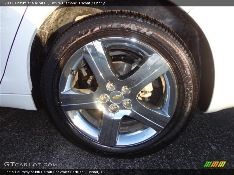 White Diamond Tricoat / Ebony 2011 Chevrolet Malibu LT