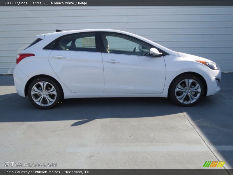 Monaco White / Beige 2013 Hyundai Elantra GT